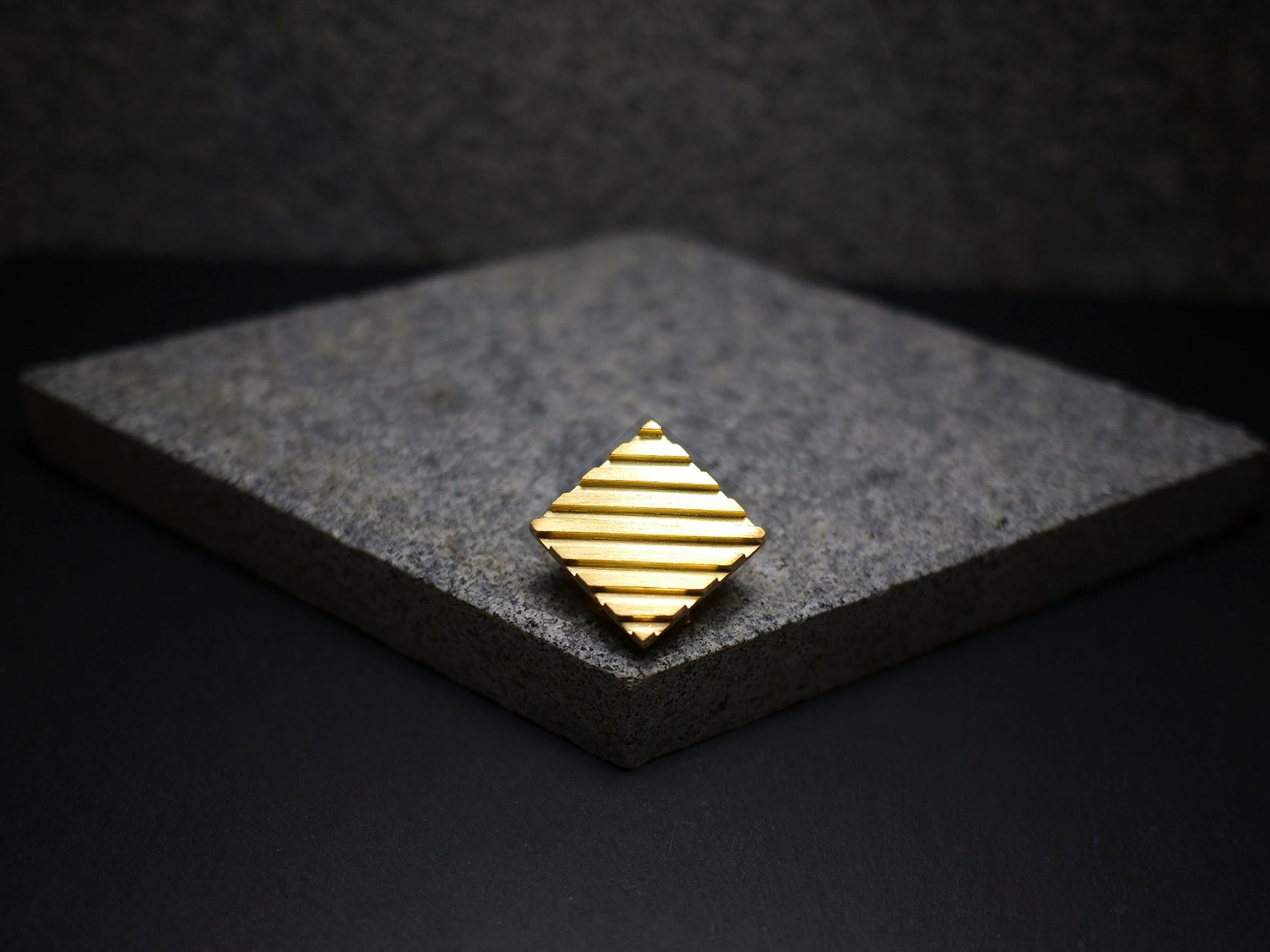 Handmade gold diamond bolo tie