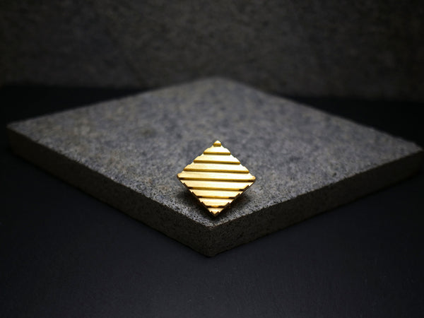Handmade gold diamond bolo tie