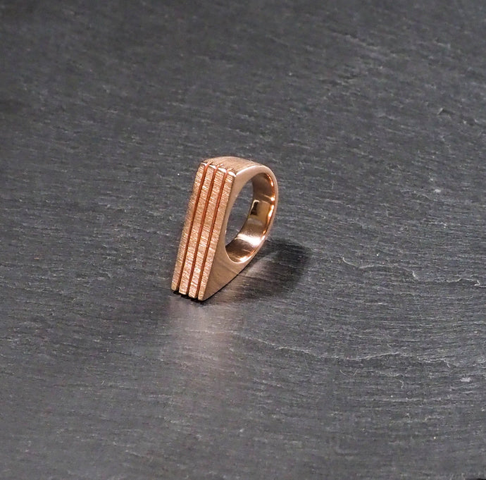 Angulo Ring 24kt Rose Gold