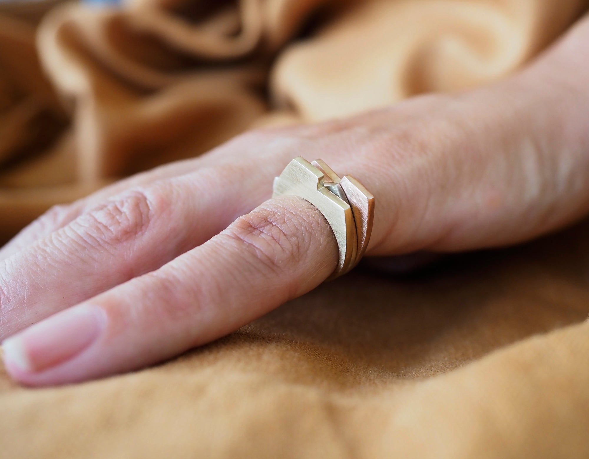 Mountain Ring in solid 9ct Yellow Gold